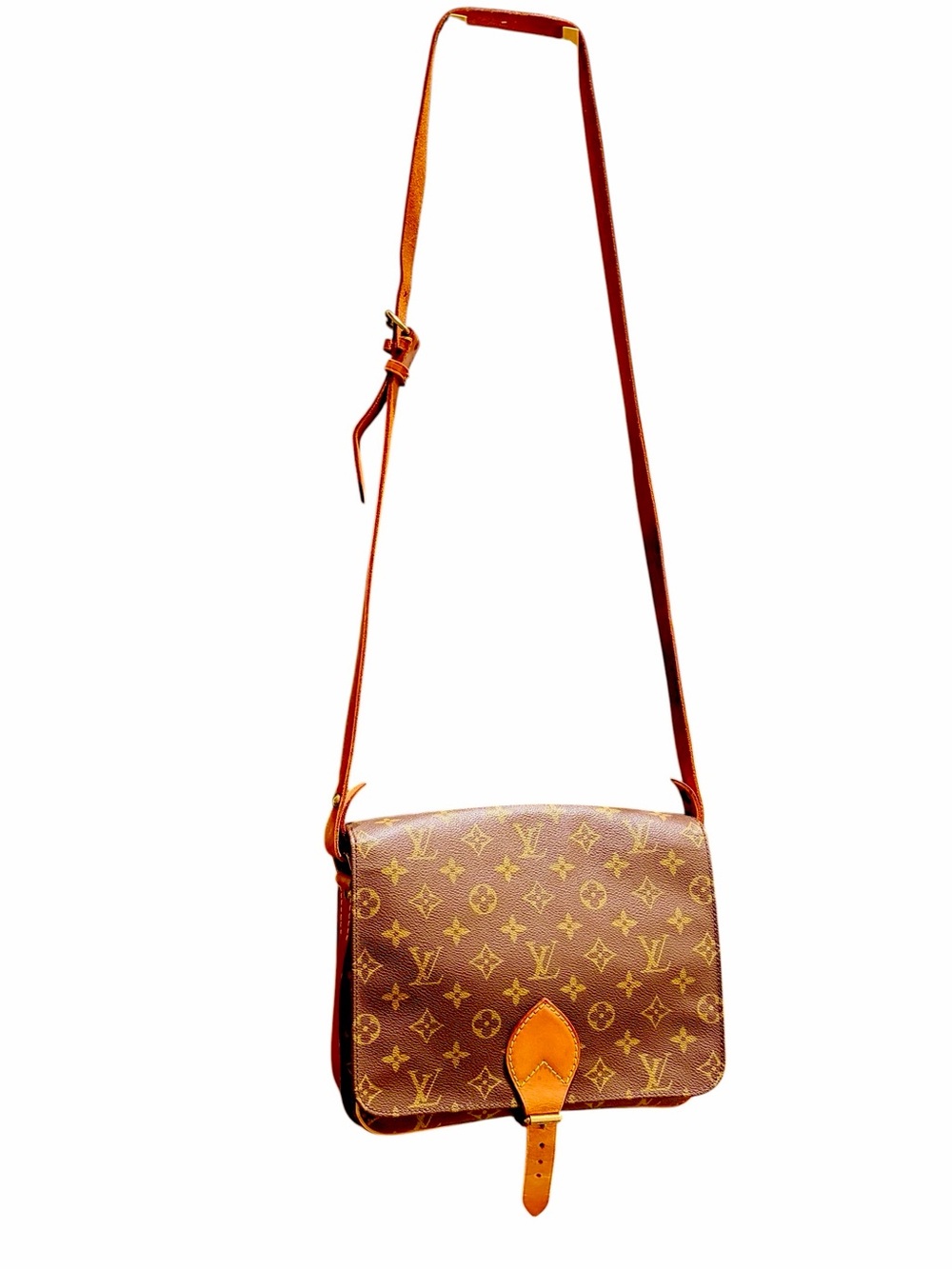 Louis Vuitton Monogram Crossbody Bag Authentic 'Cartouchière GM' - Picture 3 of 17